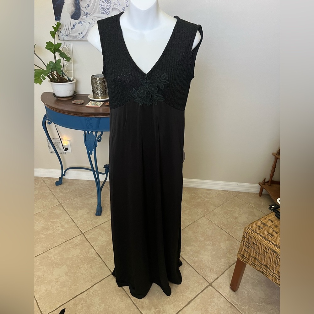 Vintage 1970’s Black Maxi Dress